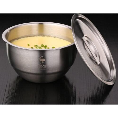304 stainless steel bowl steamed egg bowl domestic dessert ramen bowl large bowl steamed rice soup stewed cup kitchen supplies