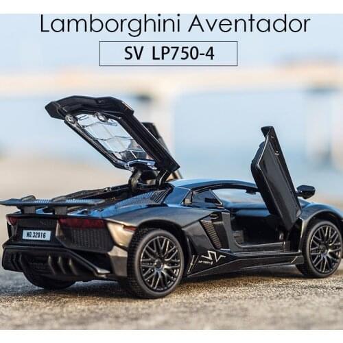 New 1:32 Lamborghinis Sian770 Car Alloy Sports Car Model Diecast Sound Super Racing Lifting Tail Home Decoration Ornaments