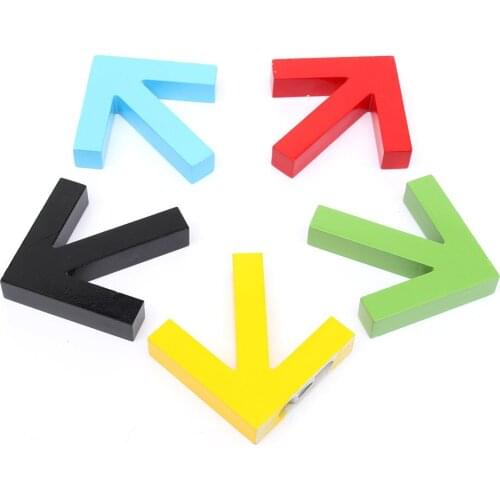 Wholesale Price Beautiful Design Wall Mounted Colour Painting Wood Arrow Hook Hanger Hat Coat Door Clothes Rack Decoratio