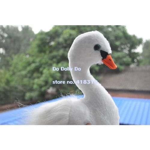 Original White Swan Simulation Animal Stuff Bird Plush Toy Doll Children Birthday Gift