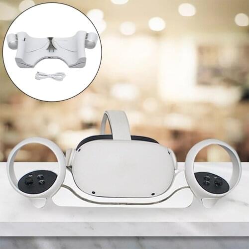 VR Headset Charging Stand Holder Base, for Quest 2 for Desktop and Wall Mounted