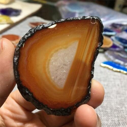 Natural Agate Pendant Quartz Crystal Specimen Healing 1pc 15-30g