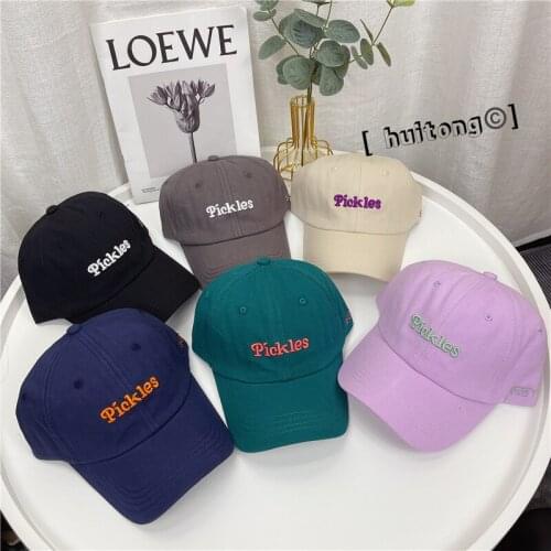 Casual Baseball Cap Adjustable Women Sun Hat Simplicity Alphabet Embroidered Caps Male Curved Brim Cap Student Sunhat