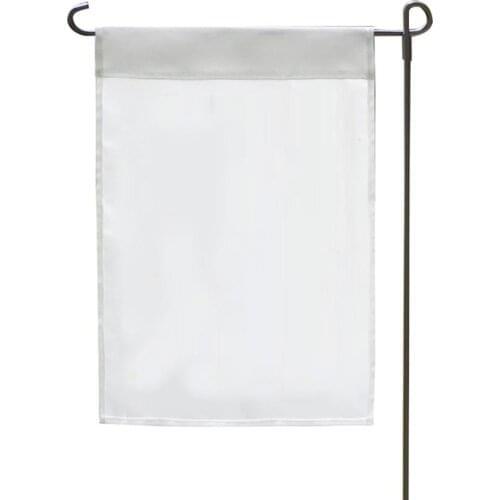 Blank Garden Flags White Banners 12x18inch Sublimation Decorative Polyester Indoor Outdoor Yard Lawn Hot Selling