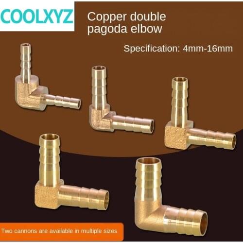 Hose connector pagoda head elbow 4 6 8 10 16mm gas hose gas bellows socket Green head