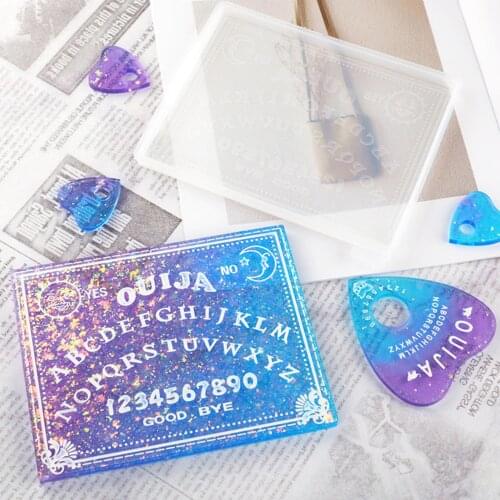 Silicone Spirit Board Telepathize Table Epoxy Resin Mold DIY Hand Craft Tool Clay Molds