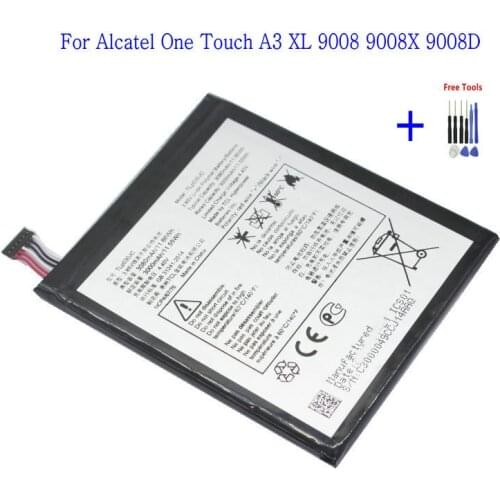 1x 3080mAh / 11.86Wh TLp030JC Replacement Battery For Alcatel One Touch A3 XL 9008 9008X 9008D + Repair Tools kit