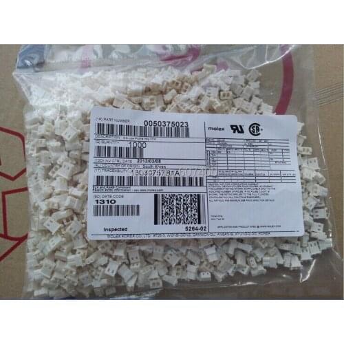 0050375023 CONN HOUSING 2POS 2.5MM SHROUD 50-37-5023 MOLEX Connectors 50375023 housings 100% new and original parts 5037-5023