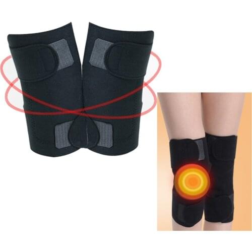 Tourmaline belt self heating knee pad Magnetic Therapy knee support tourmaline heating Belt knee Massager