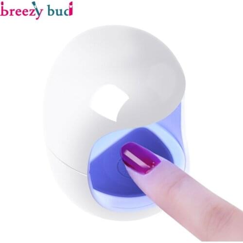 Mini 3W Nail Dryer UV Lamp Nail Machine Nail Art Manicure Tools Pink Egg Shape Design Fast Drying Curing Light for Gel Polish