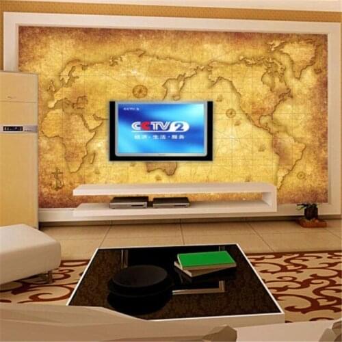 Wellyu Custom Photo Wallpaper 3d Large Mural World Map Navigation Chart TV Decorative Painting 3d wallpaper papel de parede