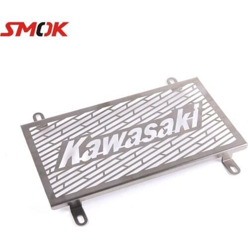SMOK Motorcycle Radiator Grille Guard Gill Stainless Steel Cover Protector Protection For Kawasaki Z250 Z300 2013-2016