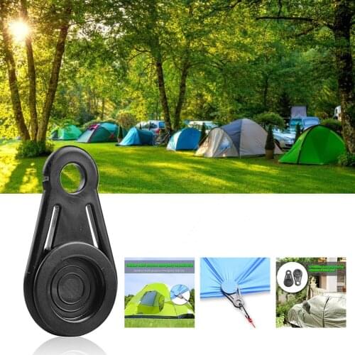 Outdoor Tent Canopy Clip Plastic Lightweight Windproof Awning Fixed Buckle for Tent Camping Hiking Backpacking Outdoor Activity