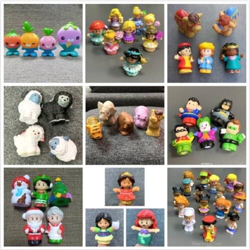 2inch Fisher Little Mini People Farm Barn Aninmals Turkey Yellow Duck Nativity Donkey Santa Claus Snowman Wise Man Toys Gift