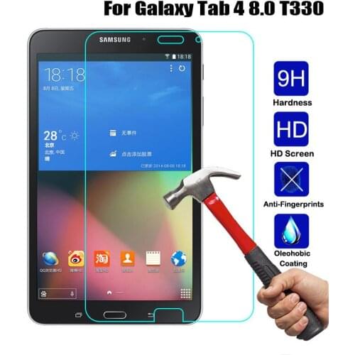 2PCS Tempered Glass 9H Protective Film LCD Explosion proof Screen Protector for Samsung Galaxy Tab 4 8.0 T330 T331 T335 tablet