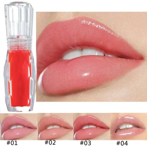 6 Colors Moisturizer Clear Lip Gloss Plumper Glitter Liquid Lipstick Shimmer Nude Crystal Bigger Lip Tattoo Makeup Lipgloss