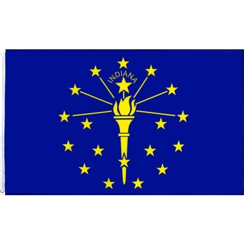 60x90cm/90x150cm Indiana Flag 2x3ft/3x5ft US USA State Banner