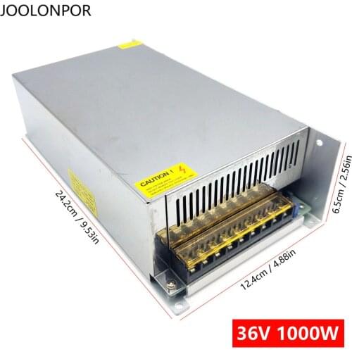 Ac 220V 230V 240V to Dc 36V 27.8A 1000W Led Lighting Power Supply Transformers 36V 1000W Power Supply for Led Strip