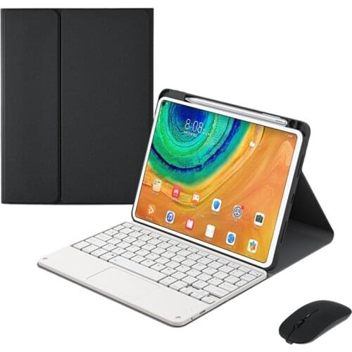 Hongmeng TPU pen slot leather cover Touch detachable Bluetooth Keyboard For Huawei Matepad Pro 10.8 5g Protective Cover+ Mouse
