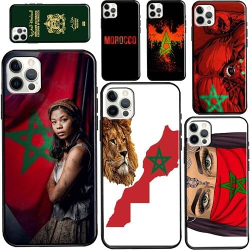 Maroc Morocco Flag Case For iPhone 11 Pro Max XS X XR 8 7 Plus SE 2020 Funda For iPhone 12 Pro Max mini