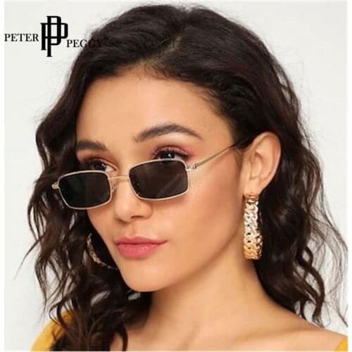 Colour Rectangle Sunglasses Fashion Brand Designer Glasses Women/Men Vintage Eyeglasses Female Sun Glasses Oculos De Sol Gafas
