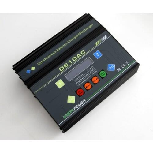 EV-PEAK VistaPower AC/DC Dual Port 1-6S 2x100W Lipo Balance Charger/ Discharger D610AC