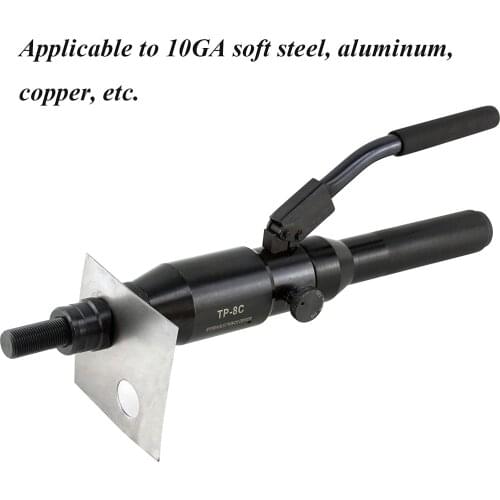 IGeelee Hydraulic Hole Digging Tool Hydraulic Hole Making Tool TP-8C can punch 22.5-61.5mm in the 3.5mm mild steel