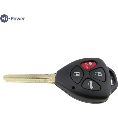Hi-power 4 Buttons Remote Key Shell Case Fob Replacement Fit For TOYOTA Camry Avalon Corolla Matrix RAV4 Venza Yaris Uncut Key