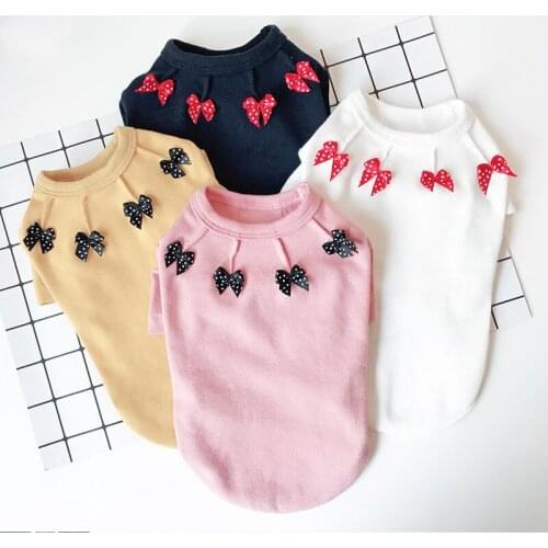 Cotton Sweater for Yorkies Pet Dog Clothes for Small Dogs Chihuahua Pet Clothing Shirt for French Bulldog Pug Cute Puppy Apparel