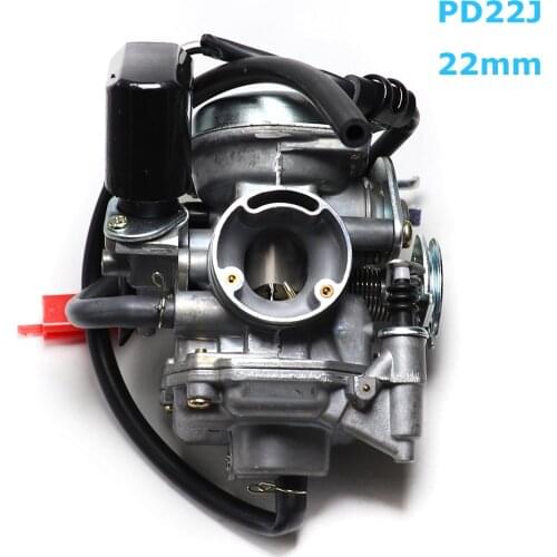22mm Carb Motorcycle Carburetor for Chinese PD22J 50cc 60cc 80cc 100cc 139QMB 139QMA Scooter Moped ATV Go-Kart