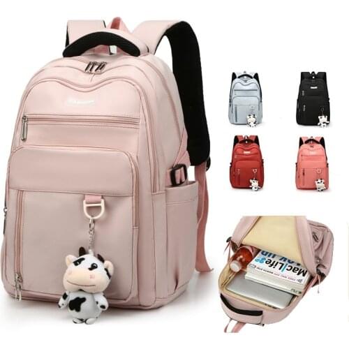 Fashion Womens Backpack Waterproof School Bag For Teenagers Girls Childrens Orthopedic Schoolbags Kids Bookbags Mochilas 2021