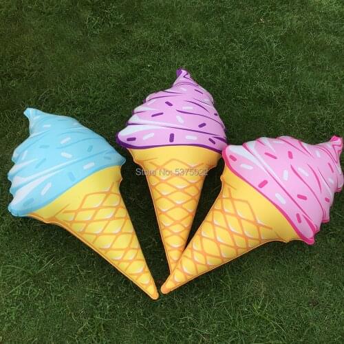 Inflatable ice cream cone pool beach party deocration water kids toy Novelty 36 Inch pool float