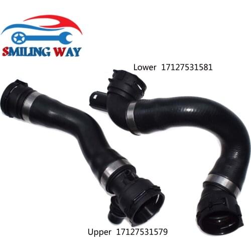 Lower & Upper Coolant Radiator Hose Pipe For BMW 128i 130i 323i 325i 325xi 328i 328xi 330i 330xi OE# 17127531581, 17127531579