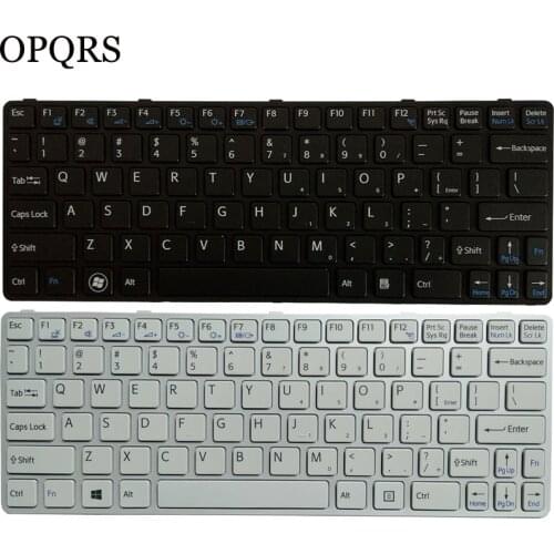 New UI Laptop Keyboard for SONY Vaio SVE1112M1EB SVE1112M1EP SVE1112M1EW SVE1112M1RB SVE1112M1RP SVE1112M1RW White (With Frame)