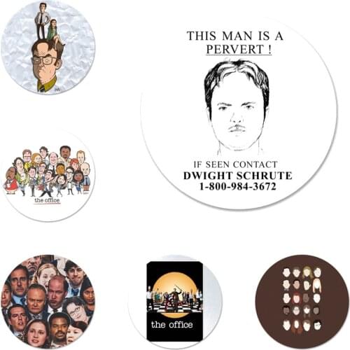 The Office Funny Humor Icons Pins Badge Decoration Brooches Metal Badges For Backpack Decoration