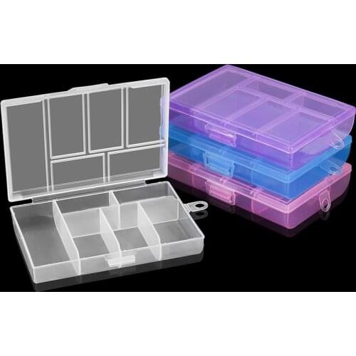 Plastic Storage Jewelry Box Transparent Storage Box Holder Craft Organizer Beads Display Organizer Container