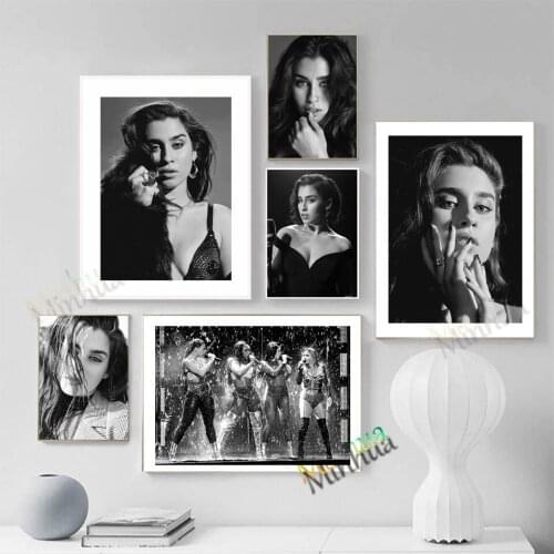 Lauren Jauregui Poster Pop Music Singer Black And White Prints Canvas Art Painting Bar Club Wall Stickers Home Decor Gift