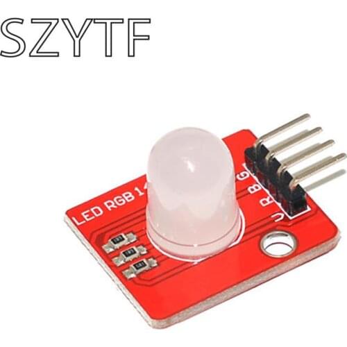 RGB full-color LED module Electronic building block 5V three-color compatible with 10mm high