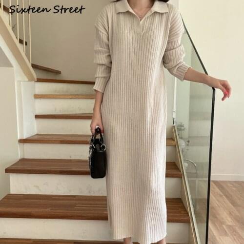 Fashionable Knitted Dresses SIXTEEN STREET China