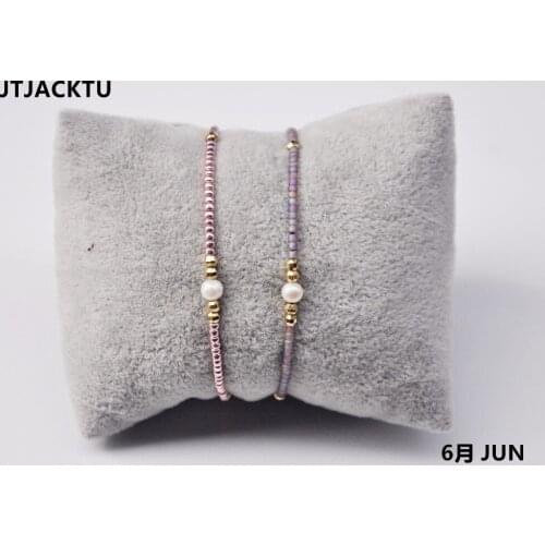 Fresh water peal mix seed beads bracelet set