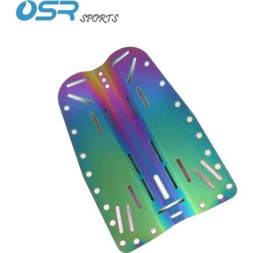 Scuba tech diving titanium backplate single tank adaptor D ring glider with PVD treatment