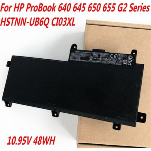 High Quality 10.95V 48WH CI03XL Laptop battery For HP ProBook 640 645 650 655 G2 Series HSTNN-UB6Q CI03XL