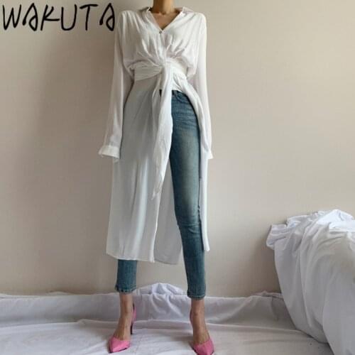 Wakuta White Blouses