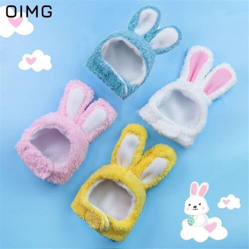 OIMG Funny Costume Cute Cat Hats Pet Cap Bunny Rabbit Hat with Ears for Cats Puupy Dogs Clothes Pets Hair Accessories