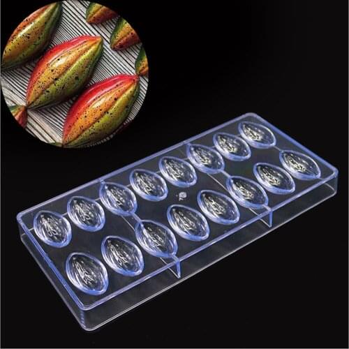 16 Cavity Olives Shape Chocolate Mold Badan Shape Chocolate Cake Decoration Mould Almond Chocolate Mould Cake Tools