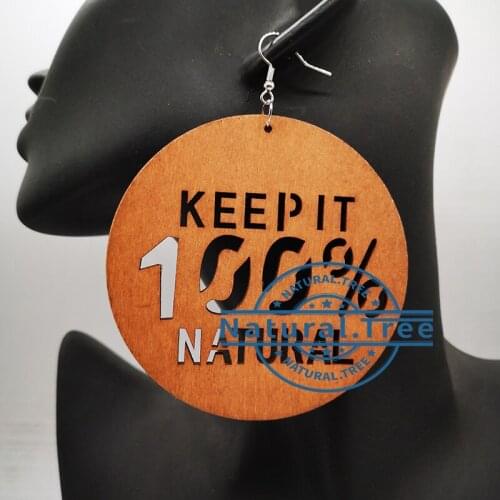 2020 Keep 100% natural wooden earrings