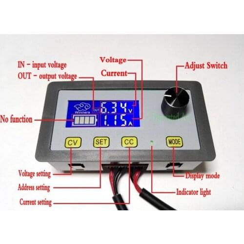 5A Adjustable Step-Down voltage regulator Power Supply Buck Module 6V-32V to 0-32V LCD Display NC
