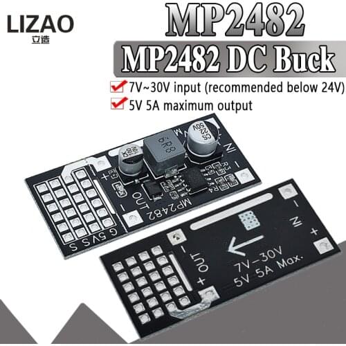 DC-DC MP2482 step-down module 7-28V to 5V 5A steering gear power drive power module Steering gear drive power module