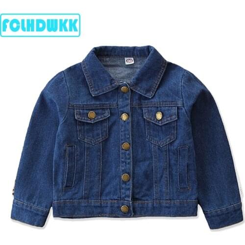 FCLHDWKK Denim Jackets For Girls