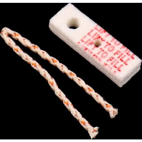 Kerosene Lighter Oil Absorbent Cotton Wicks Pads Kit For Zorro Replacement Parts